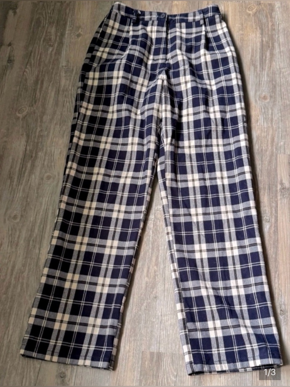 Brandy Melville Amelia Plaid Straight Leg Trousers